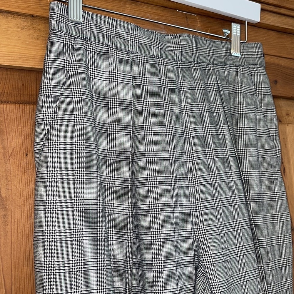 Lauren Ralph Lauren Glen Check High Waisted Cuffed Pants Sz. 8 Petite - Picture 4 of 14